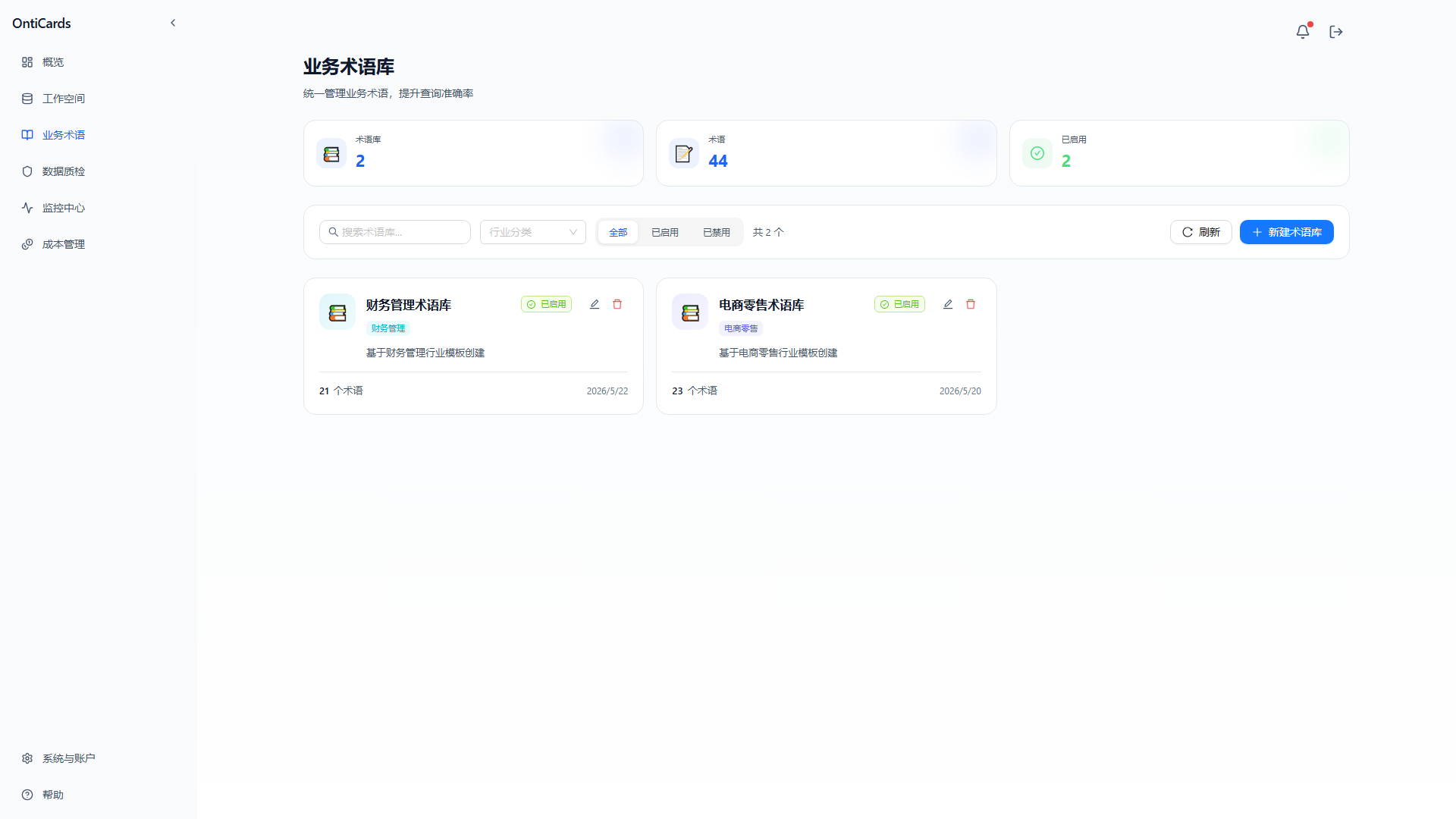 业务术语库