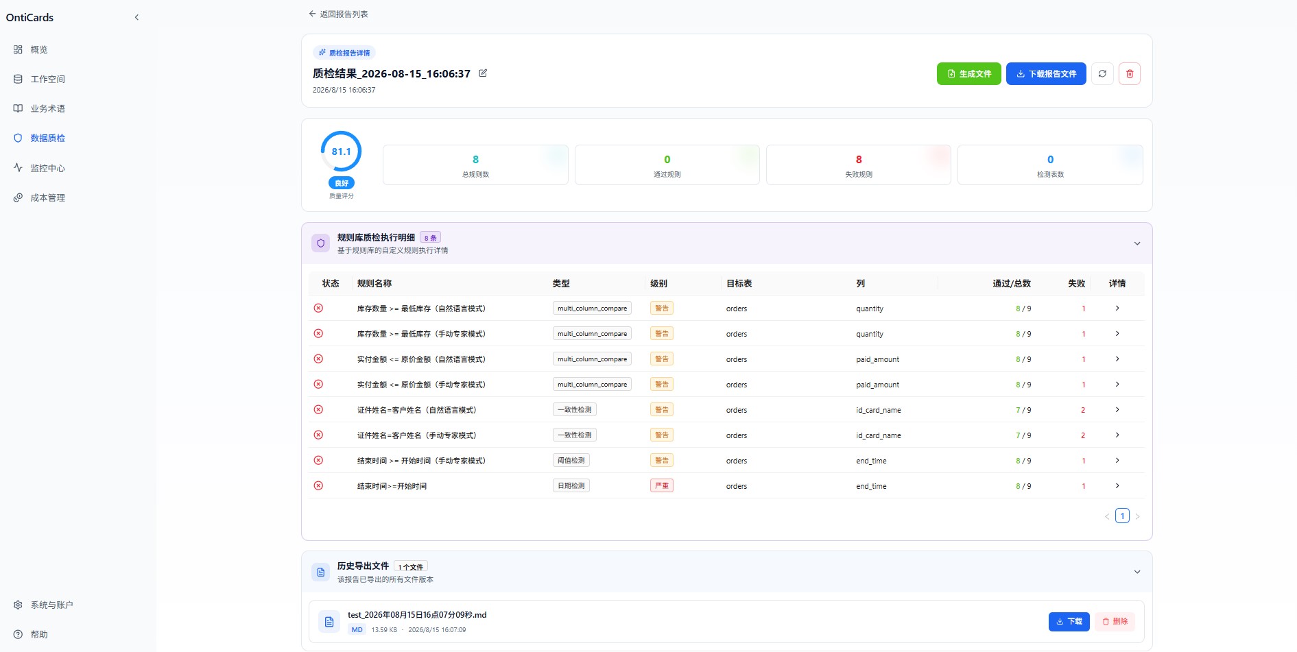 质检报告详情